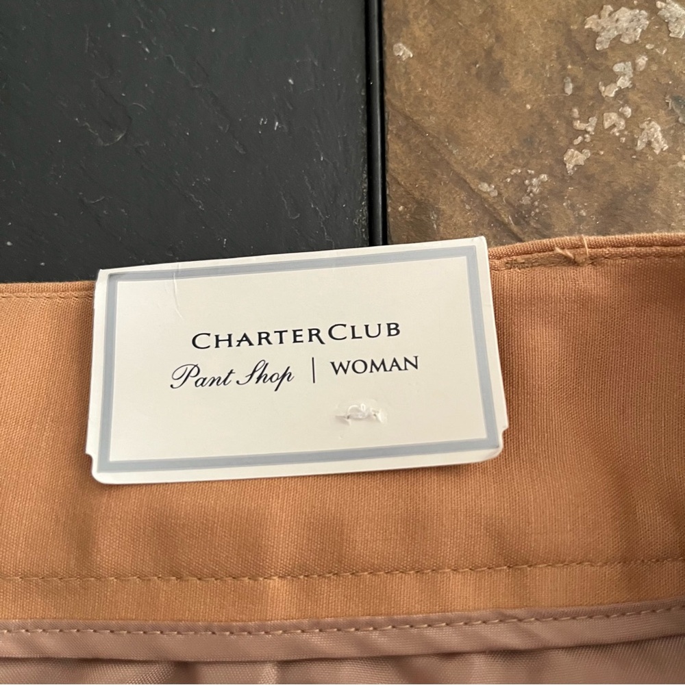 Charter Club NWT women’s Warm Toffee Straight leg Pants - Picture 5 of 5